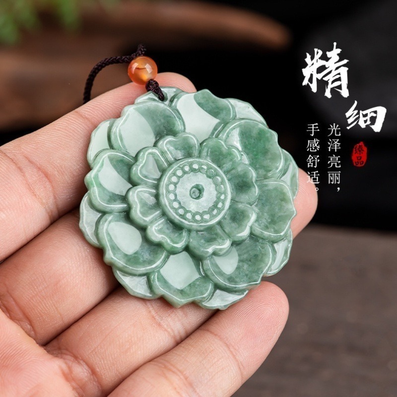 翡萃荷花項鍊-細節圖4