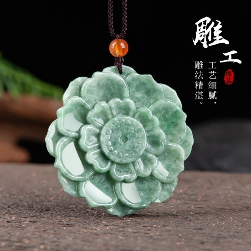 翡萃荷花項鍊-細節圖5
