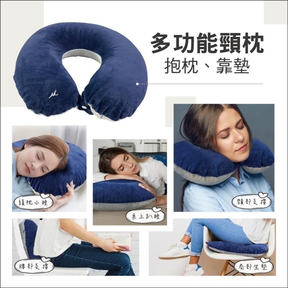 Medlight美德耐健康寢具 旅型收納護頸枕(藍灰) 維康 免運1215-細節圖6