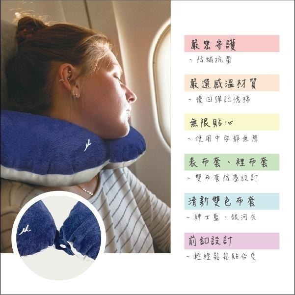Medlight美德耐健康寢具 旅型收納護頸枕(藍灰) 維康 免運-細節圖4