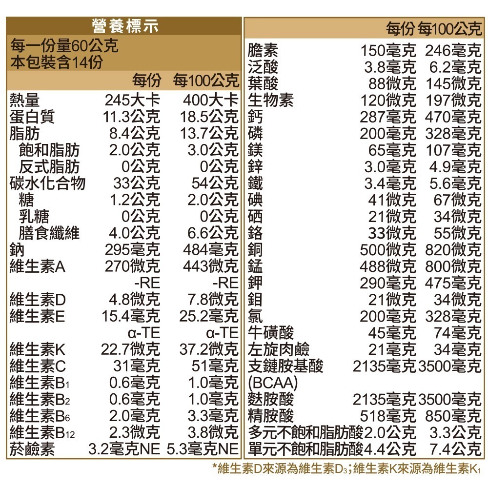 （箱購特價中）力增素均衡營養配方-原味口味850g/罐 維康-細節圖2