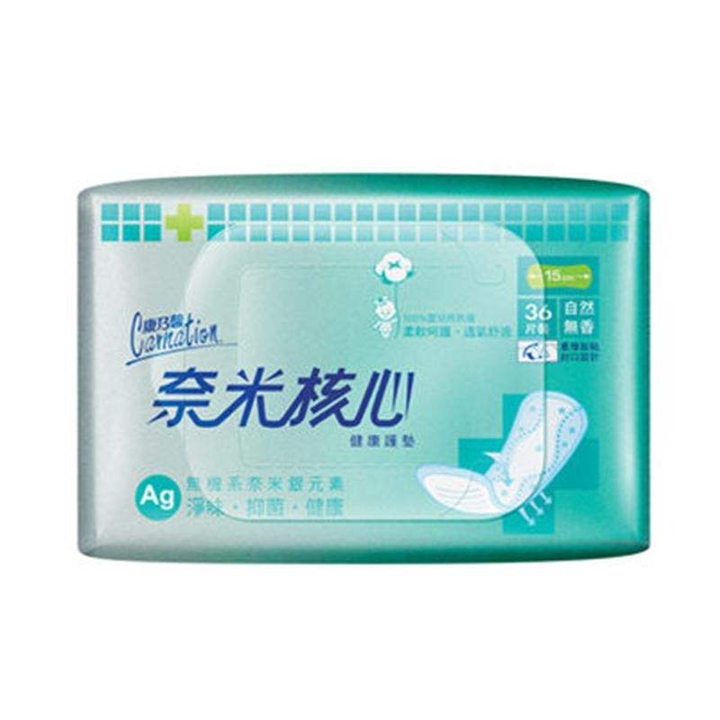 康乃馨 奈米核心健康護墊自然無香 36片/包 15cm 維康-細節圖2