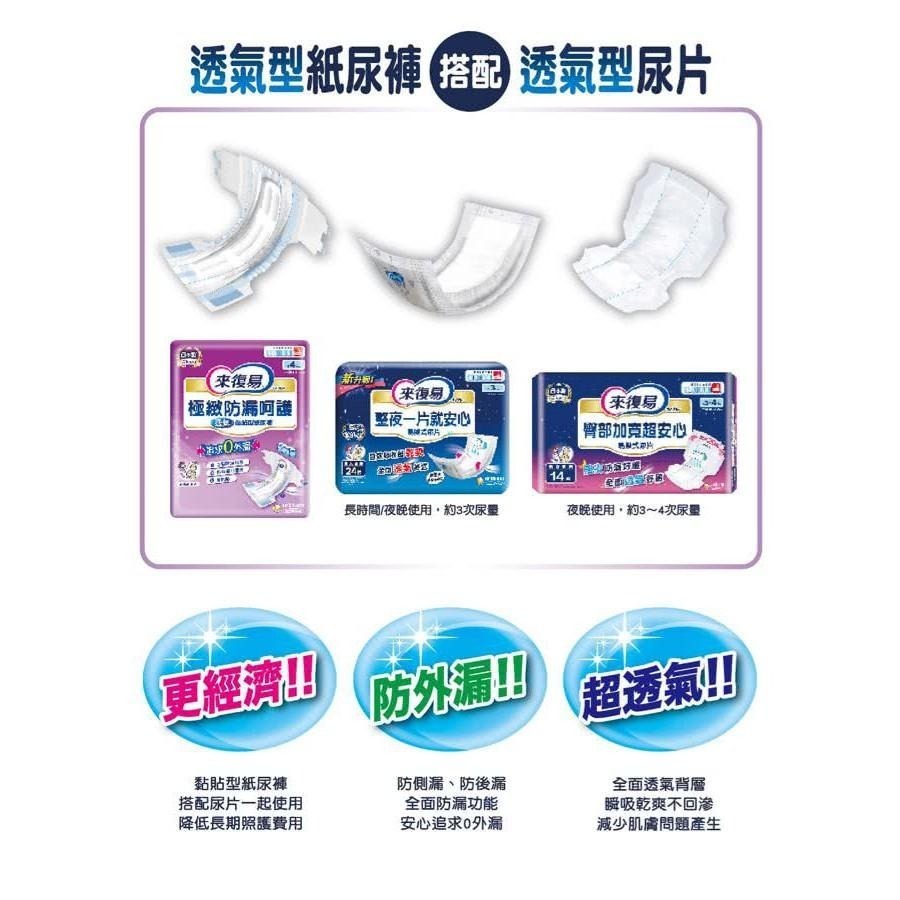 來復易極緻防漏呵護透氣黏貼型紙尿褲XL/7片 /6包/箱  維康 免運 成人紙尿褲 限時促銷-細節圖5