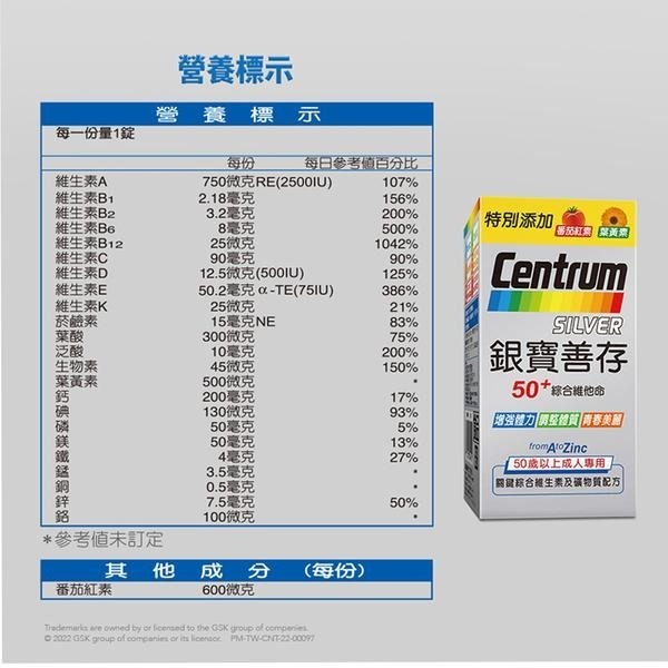 善存 新升級銀寶善存 100粒+30粒促銷組 維康1215-細節圖3