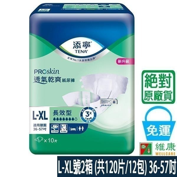 添寧 成褲長效型透氣乾爽 L-XL號2箱 濕巾二包 維康-細節圖3