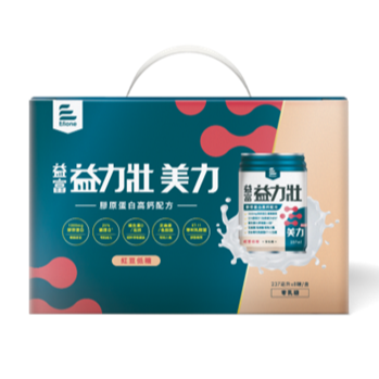 益力壯美力膠原蛋白高鈣配方(紅豆低糖)237ml/罐(*24/箱)-細節圖3