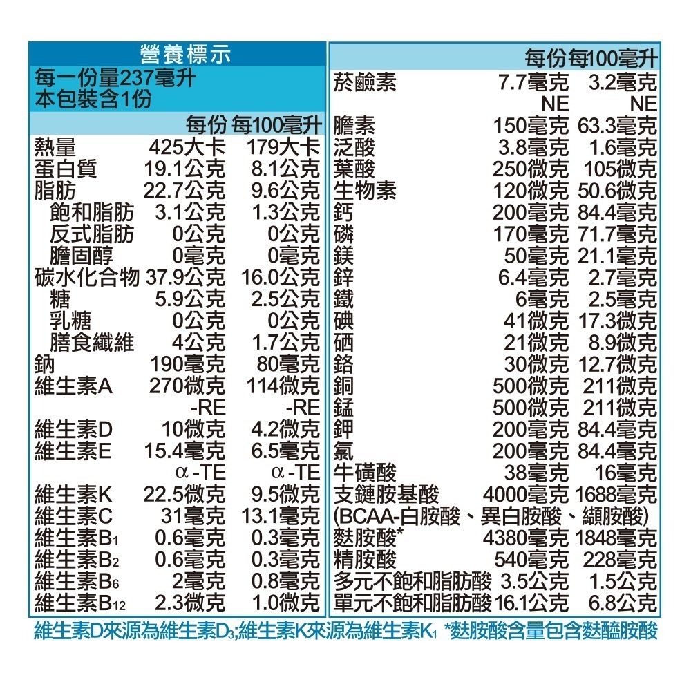 （加送4罐）力增飲蛋白質18%杏仁低糖D3升級配方237ml*24罐/箱  維康 免運-細節圖2
