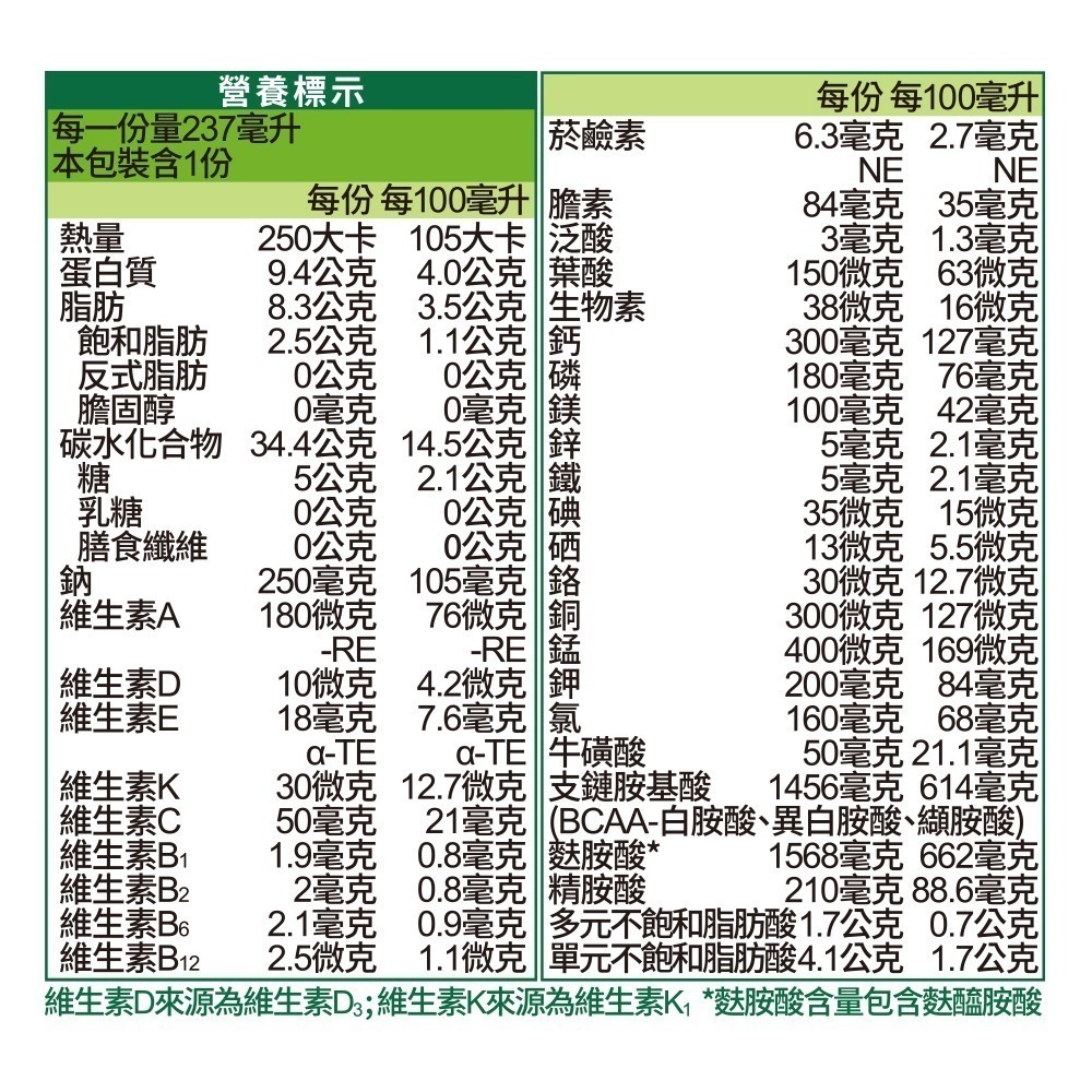 （1箱送6罐）升級D3-力增飲多元營養配方(玉米)237ml*24罐/箱  維康 免運1231-細節圖2