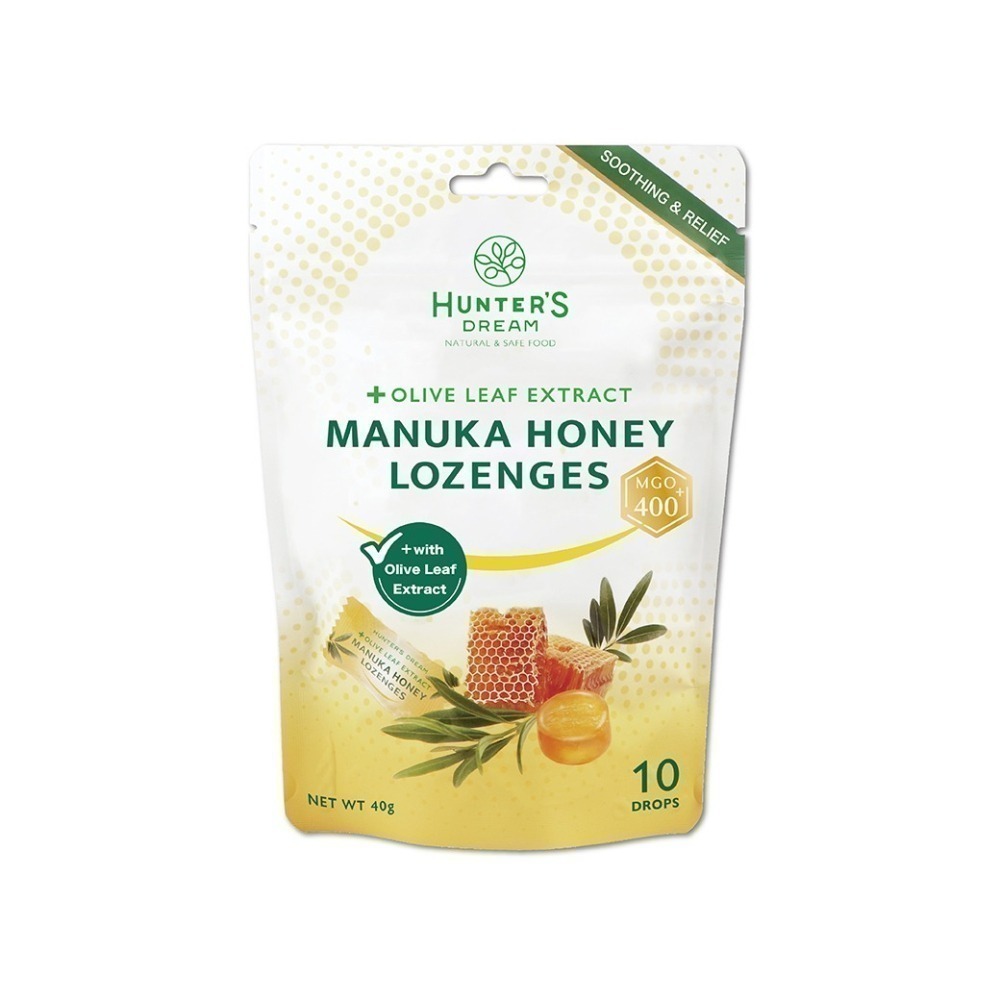 獵人谷之夢 橄欖葉麥蘆卡蜂蜜潤喉糖 (10入/包) 維康415-細節圖2