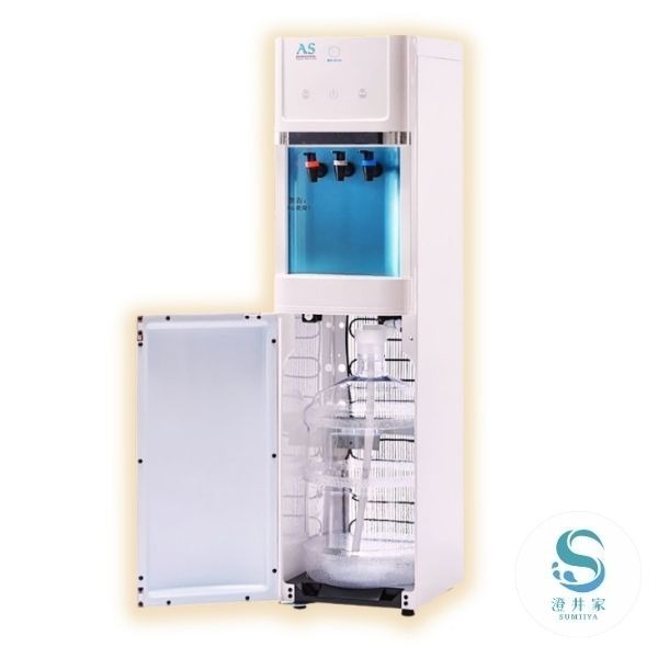 【D 健康套餐】AS30CLJ免抬水落地型 / 冰冷熱桶裝水機1台(白)+麥飯石鹼性水20桶(附水劵) 【桃園嚴選】-細節圖2