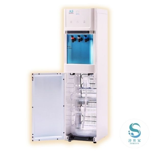【H 經濟套餐】AS30CLJ 免抬水落地型 / 冰冷熱三用機桶裝水機1台(白)+純淨水20桶(附水劵)-細節圖2