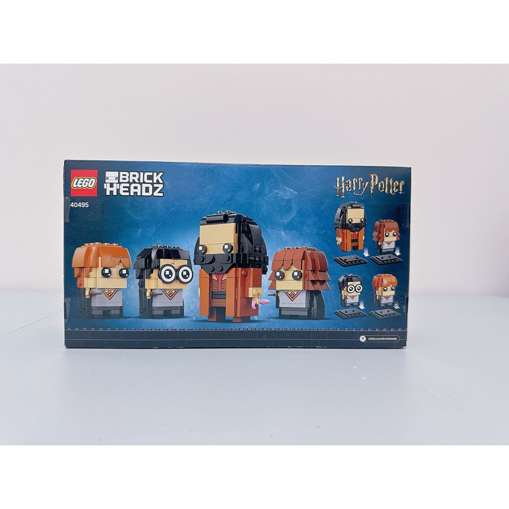 「黃磚屋」LEGO 40495 哈利波特 榮恩 妙麗 海格｜BrickHeadz 大頭｜全新未拆-細節圖2