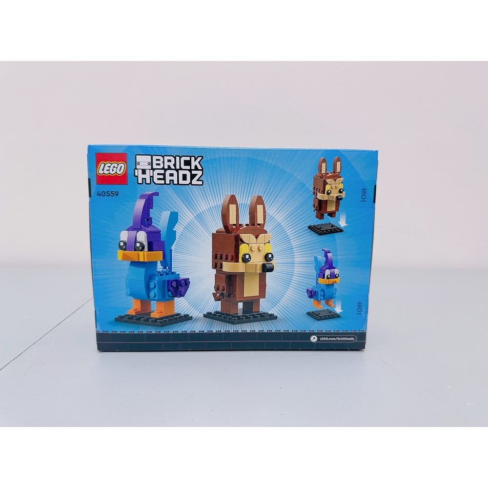 「黃磚屋」LEGO 40559 威利狼與嗶嗶鳥｜BrickHeadz 大頭 樂一通｜全新未拆-細節圖2