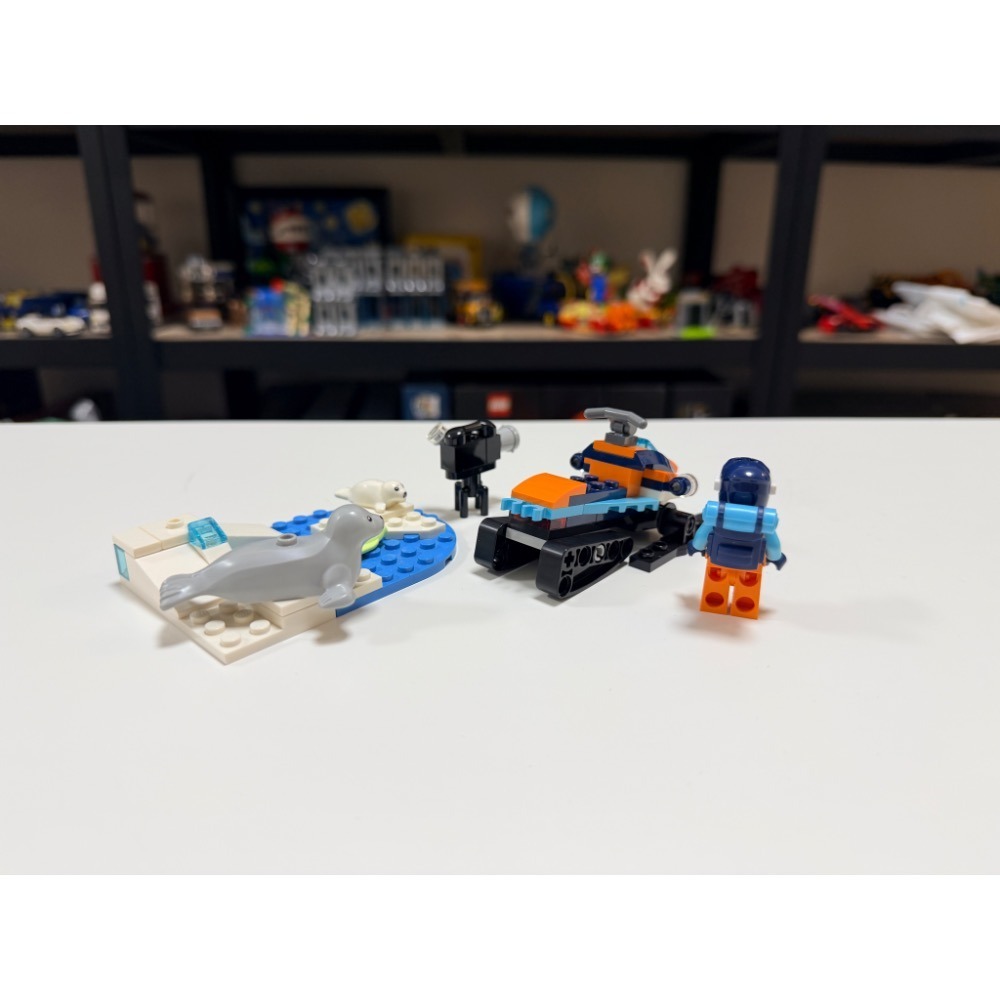 「黃磚屋」LEGO 60376 北極探險家雪上摩托車｜CITY｜二手已組-細節圖2