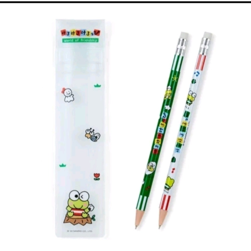 SANRIO 三麗鷗 復古鉛筆造型原子筆 大眼蛙/美樂蒂