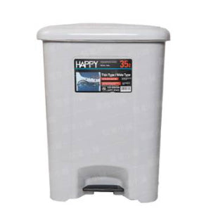 INPHIC - 垃圾桶 35公升-灰白-ICJC018604A