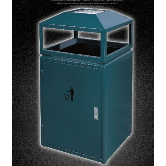 INPHIC -戶外垃圾桶 環保分類垃圾桶 社區市政木質垃圾箱 收納A錐形綠色