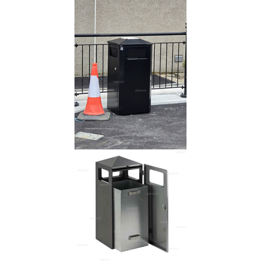 INPHIC-【訂製款】不鏽鋼帶菸灰缸垃圾桶 大廳垃圾桶 質感垃圾桶 煙灰缸 戶外垃圾桶-IMEU004705A-細節圖4