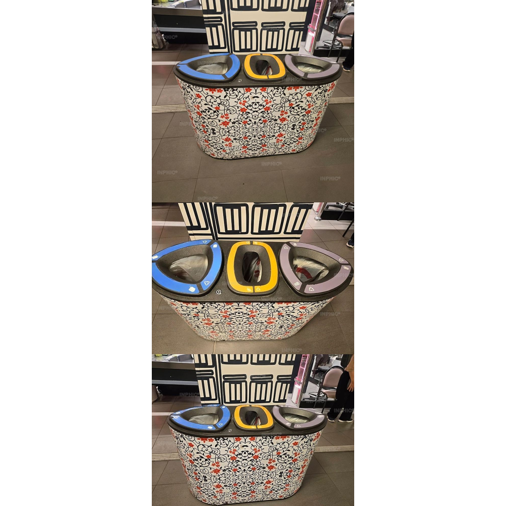 INPHIC-【訂製款】高級塑膠製回收垃圾桶 台灣廠商 造型分類垃圾桶 戶外垃圾桶 大廳垃圾桶-IMEU005605A-細節圖4