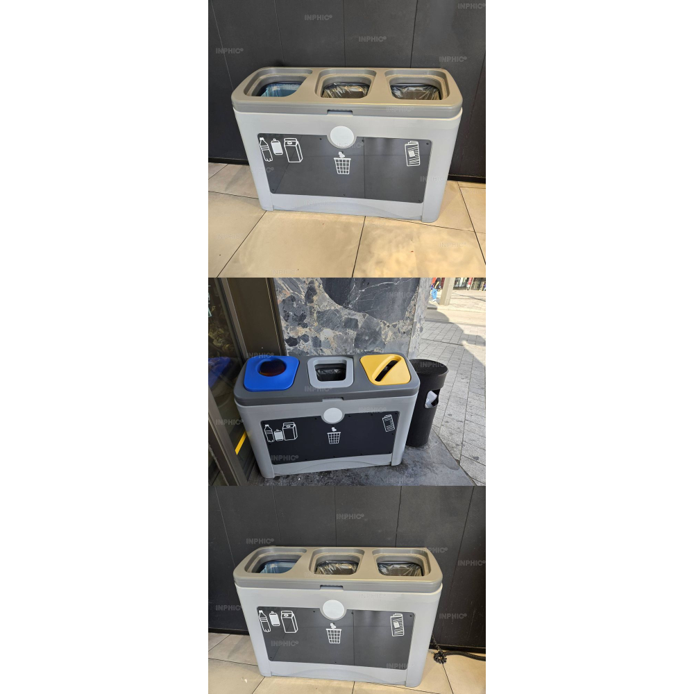 INPHIC-【訂製款】塑膠製 公共垃圾桶 大型回收垃圾桶 分類垃圾桶 大廳垃圾桶 垃圾桶-IMEU005705A-細節圖4