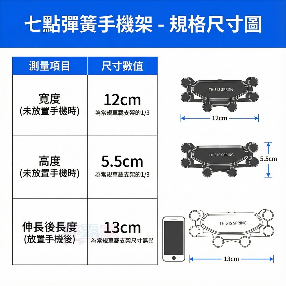 七點重力感應手機支架 - 穩固如山，隱形隨行 告別傳統笨重支架！全新升級「七點承托」，給您的愛機最溫柔強悍的擁抱。-細節圖6