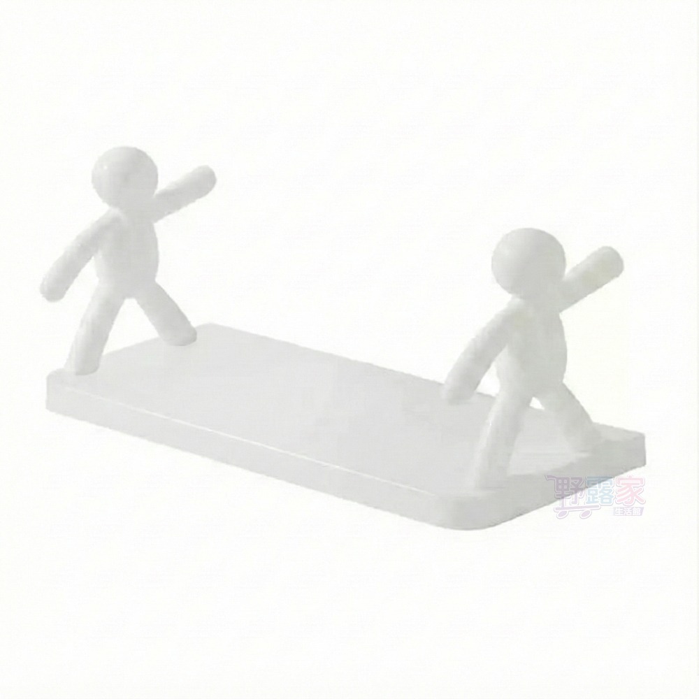 創意人形護欄壁掛置物架收納架 免打孔浴室收納架 廚房壁掛架 居家裝飾 牆面收納 無痕貼置物架-細節圖2