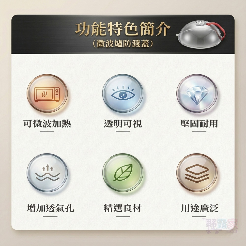 廚房必備！微波爐防濺油加熱蓋 — 告別油膩炸裂，鎖住鮮美原味-細節圖8