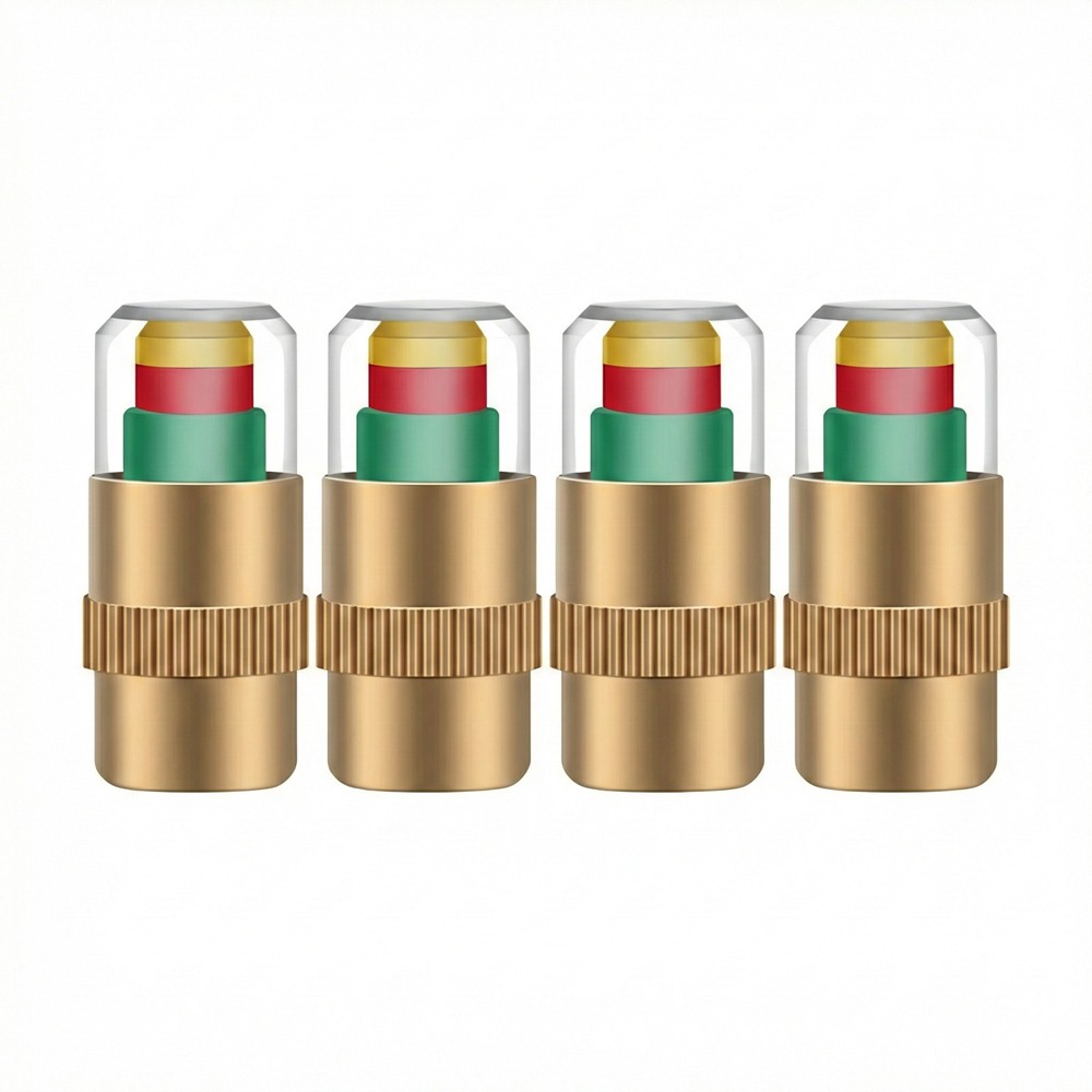 【行車安全守護神】視覺化胎壓預警氣嘴蓋 (通用型) 告別繁瑣測量！一眼辨識輪胎健康，省油、護胎、更安心。-細節圖2