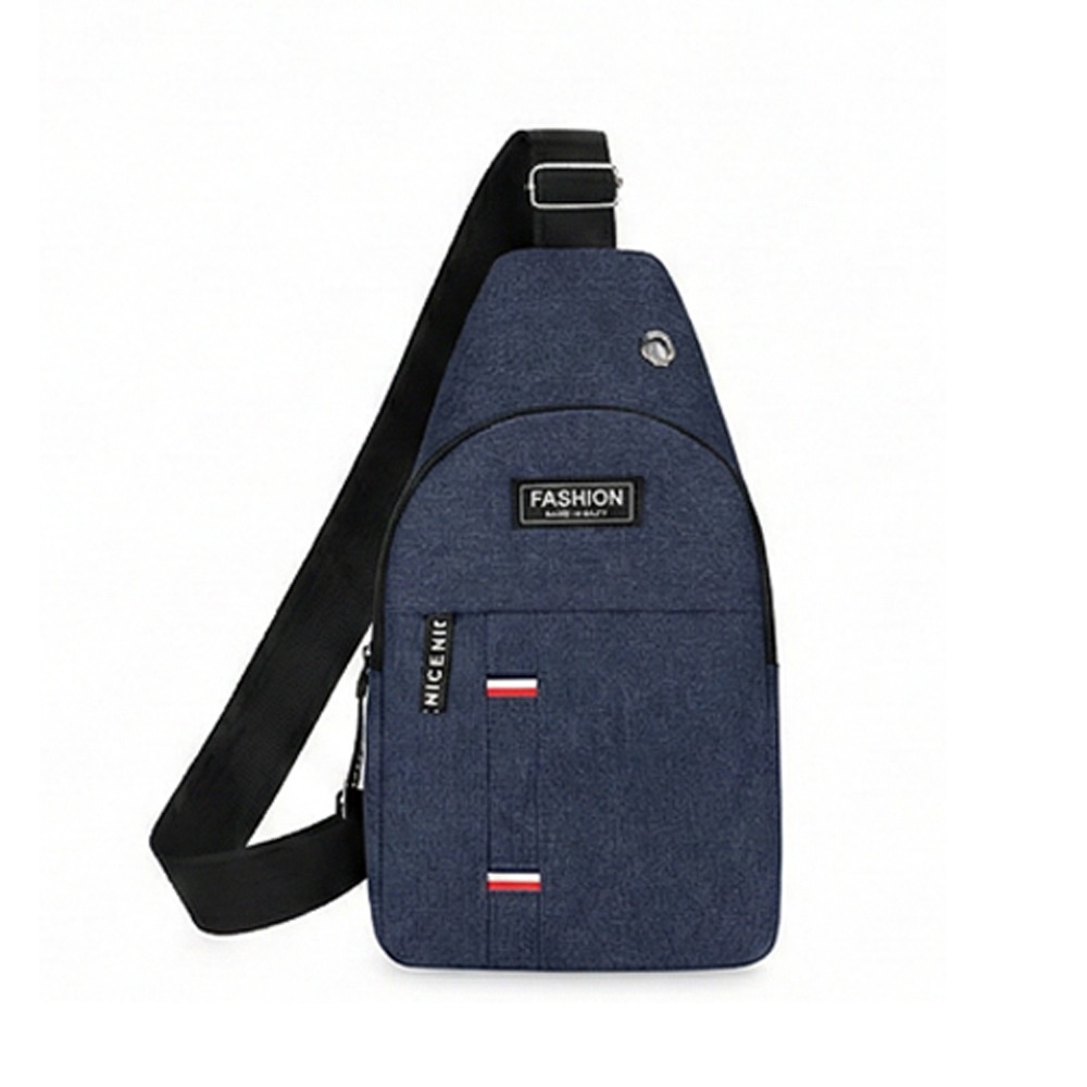 【輕盈出行首選】休閒韓版跨胸包 極致輕量 斜肩包 誇胸包！ (防潑水/耳機孔/多隔層)-規格圖8