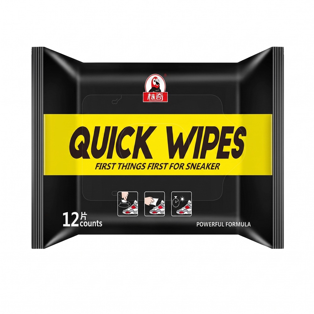 【小白鞋救星】QUICK WIPES 擦鞋濕紙巾 (12片入)｜免水洗快速去污，清潔保養一次搞定！隨身必備-細節圖2
