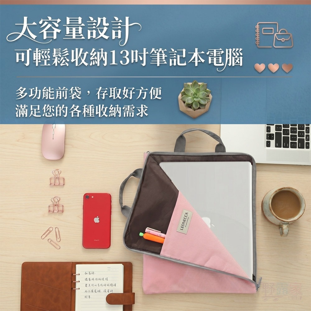【極簡質感】輕量牛津布 A4 拉鏈手提袋｜13吋筆電包 / 平板文件收納袋 / 辦公上課必備-細節圖4