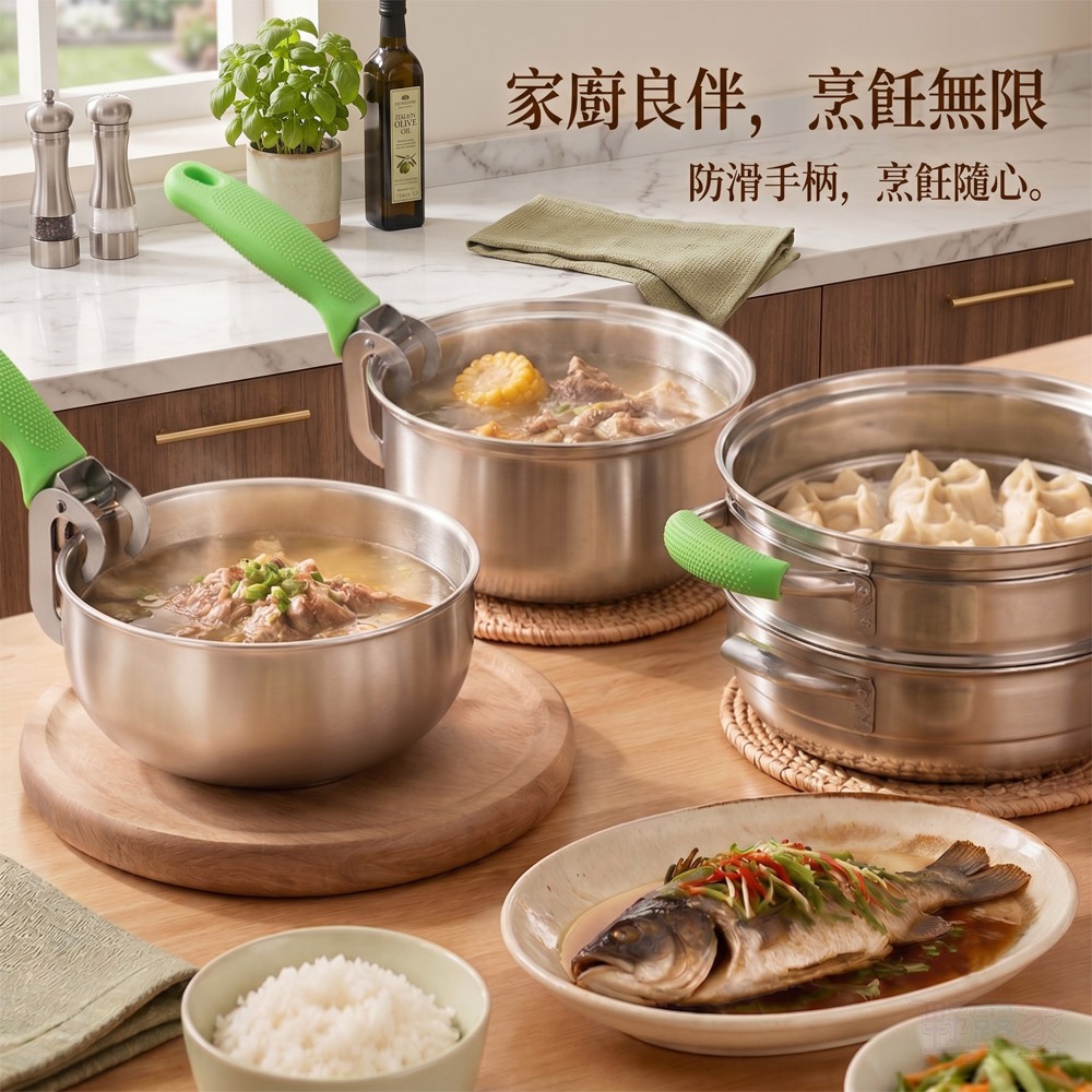【廚房必備】告別燙手危機！加厚不鏽鋼防燙夾｜操作簡單夾得牢，端菜取物好安心｜穩固夾取不滑脫，適用各式鍋碗盤碟-細節圖6