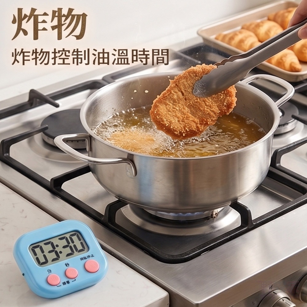 【廚房/學習神隊友】大螢幕定時計時提醒器｜數字清晰 輕巧 50g 烘焙/學習/運動必備/ 攜帶方便 / 操作簡單-細節圖4