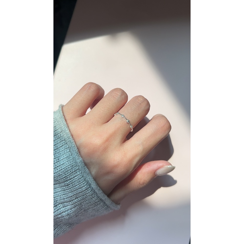 S925氣質花朵戒指-細節圖2