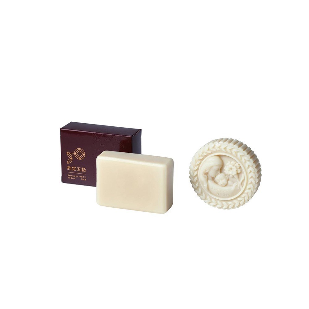 【約定五拾】全家暖膚組手工皂｜薰衣草天羅水美顏皂*1+茶樹潔膚皂*1+薰衣草蜂蜜橄欖皂*1+牛奶寶貝皂*1 【桃園嚴選】-細節圖4