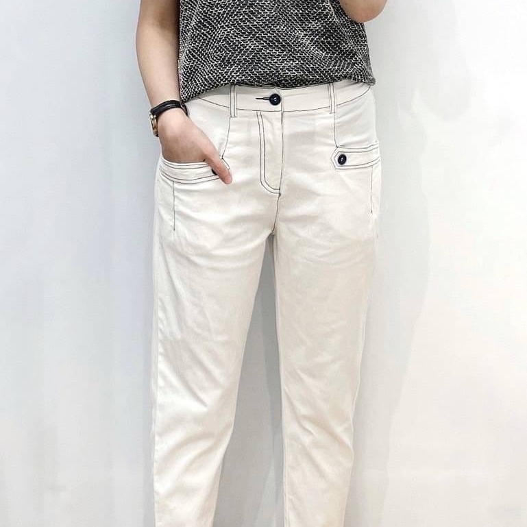 #明線立體袋直筒褲-細節圖4