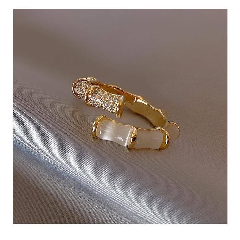 925純銀白色高級感鋯石開口戒-細節圖4