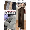 3050 綁帶燈芯絨寬褲-規格圖4