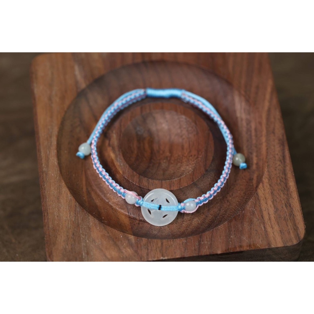 平安扣翡翇手繩-細節圖2