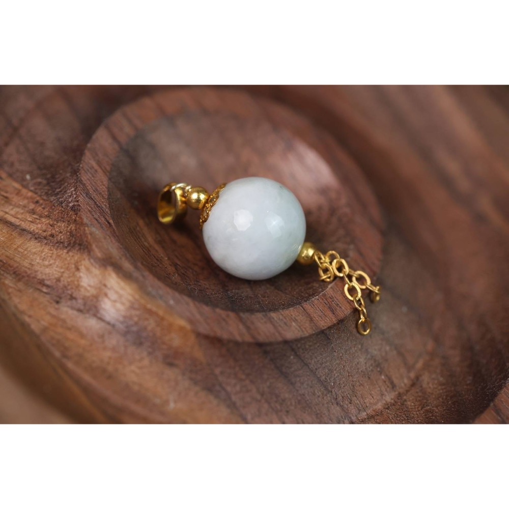 圓珠玉石吊墮-細節圖2