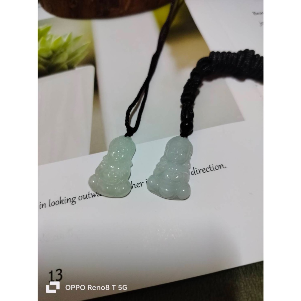 缅甸翡翠寶寶迷你版佛戴上寶寶佛希望未來平安喜樂-細節圖3