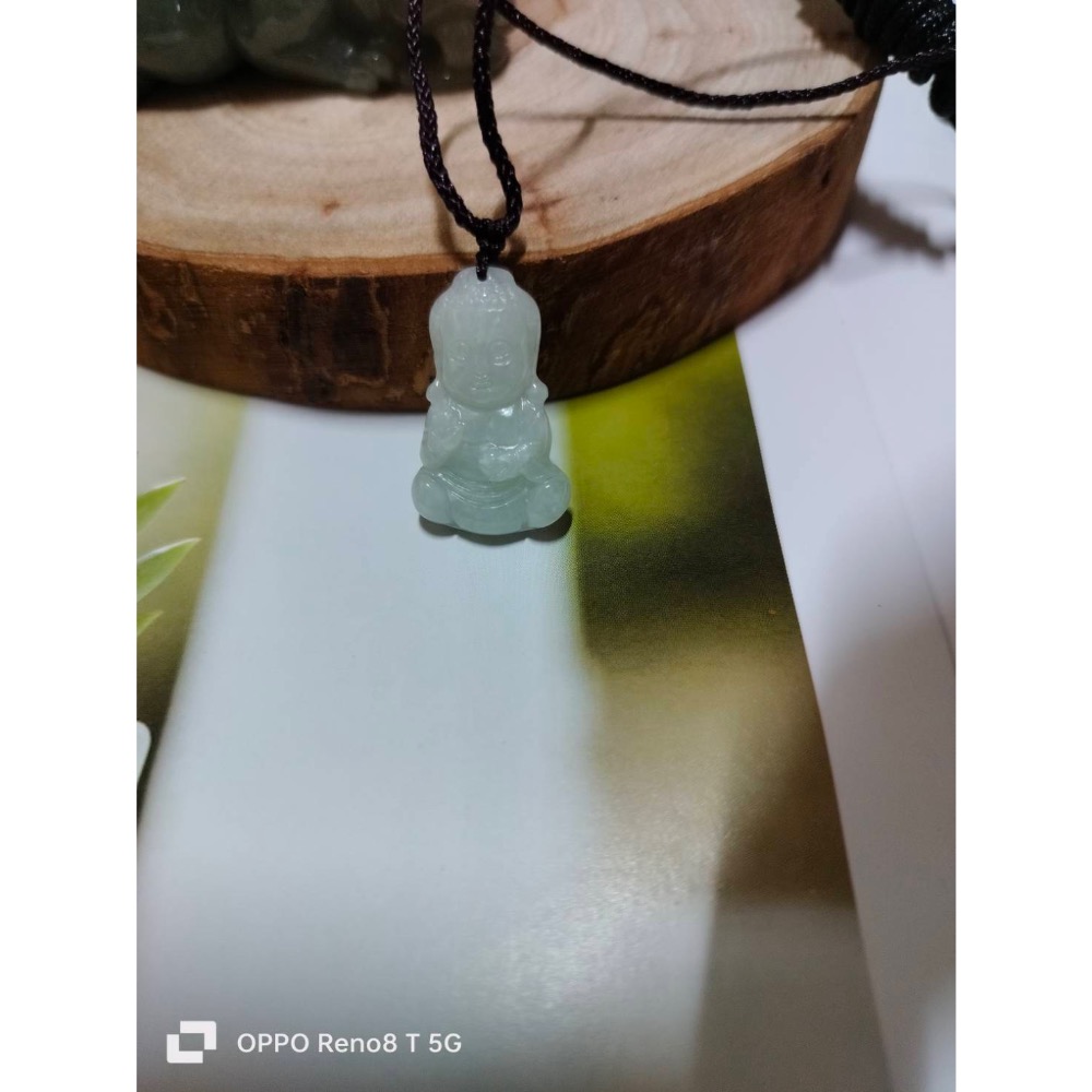 缅甸翡翠寶寶迷你版佛戴上寶寶佛希望未來平安喜樂-細節圖4