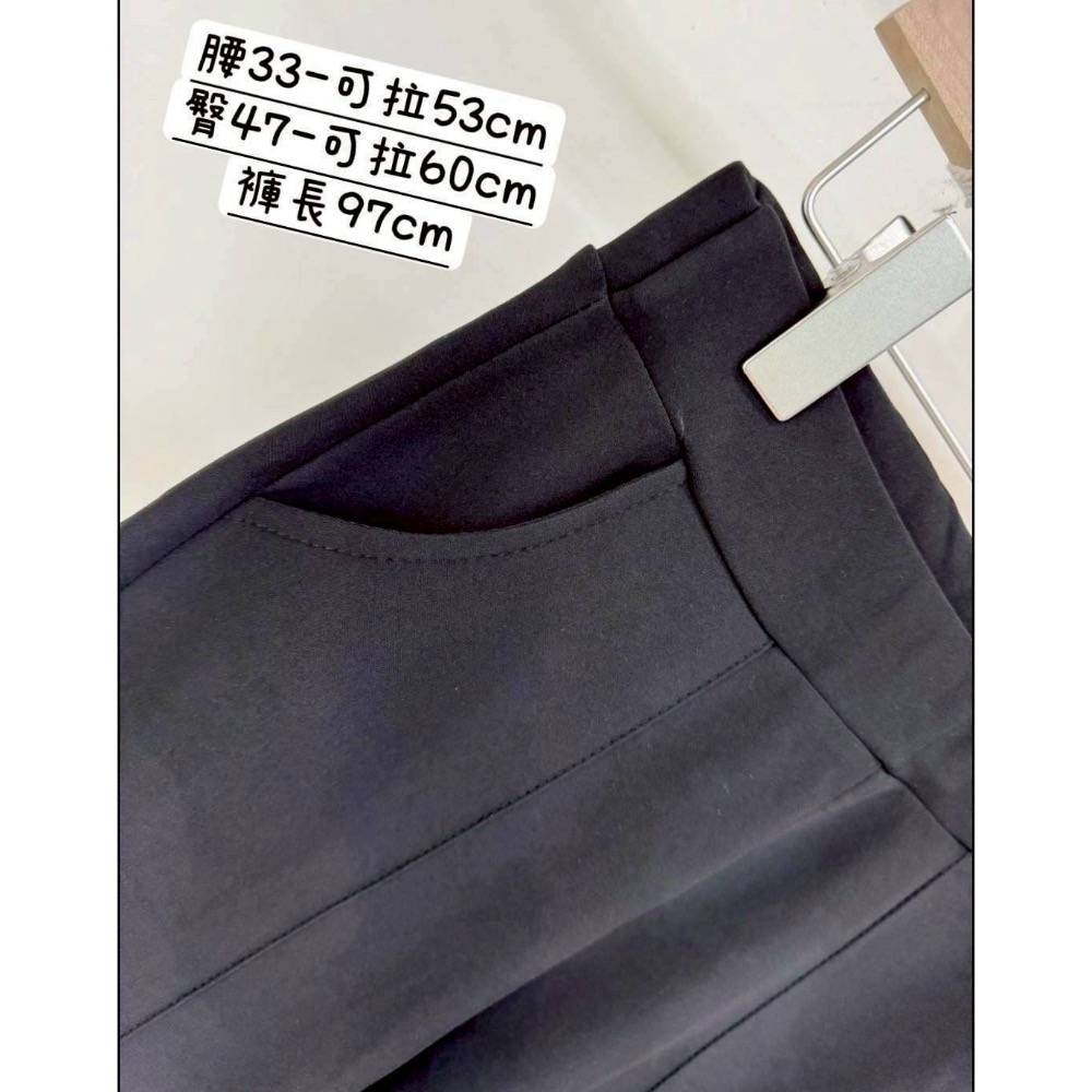 88829春夏鬆緊中線顯瘦微喇叭褲-細節圖4