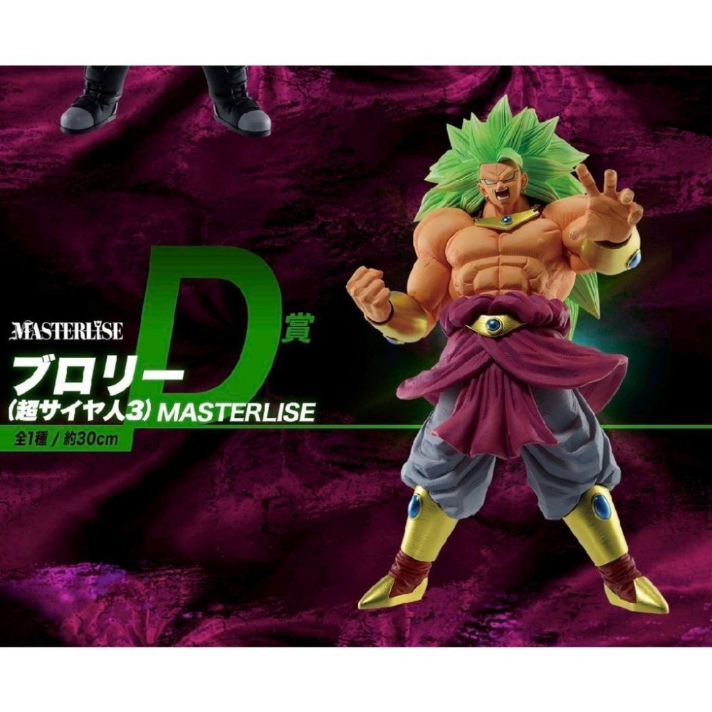 【Claw低價】日版 全新未拆 一番賞 超級七龍珠群雄 第五彈 D賞 布羅利 超級賽亞人三 (僅限面交或宅配)-細節圖9