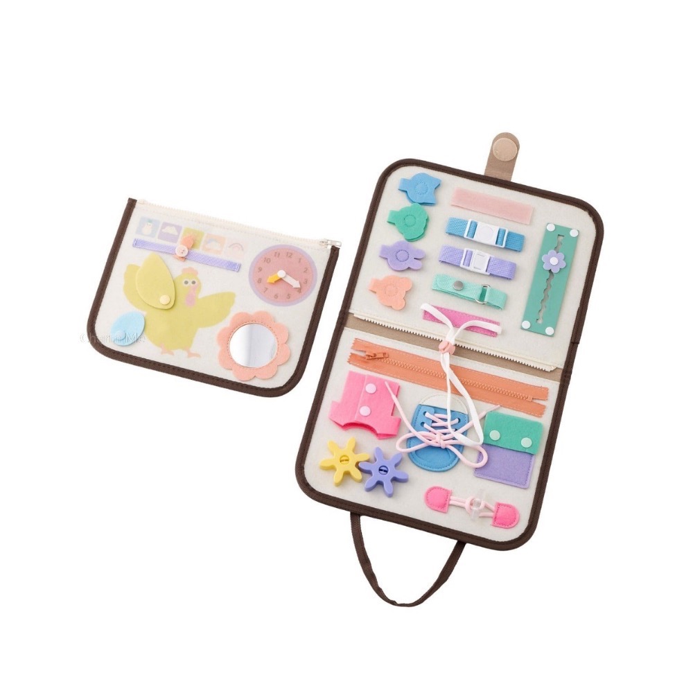 現貨 🇯🇵3coins 忙碌書 寶寶忙碌書 安靜書 毛氈書 布書 知育玩具-規格圖3