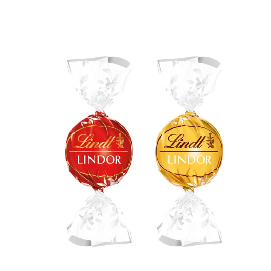 預購 Lindt 瑞士蓮 Lindor紅金球巧克力 600g 牛奶巧克力＆白巧克力-細節圖2