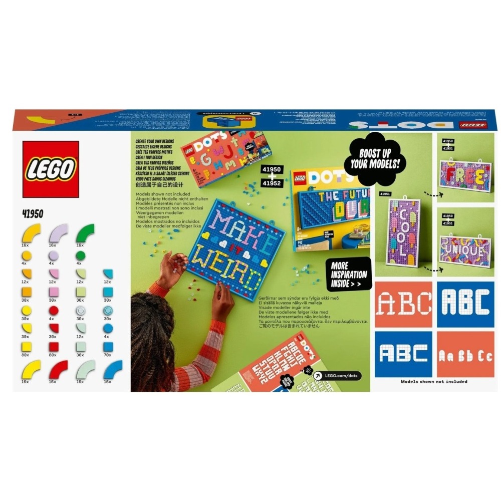 柚子樂高★LEGO 41950 精彩字母豆豆盒 豆豆樂 DOTS 系列-細節圖2