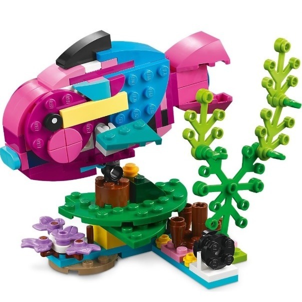 柚子樂高★LEGO 31144 全新未拆封 異國粉紅鸚鵡 Creator 3和1 創意系列 鳥 動物-細節圖3