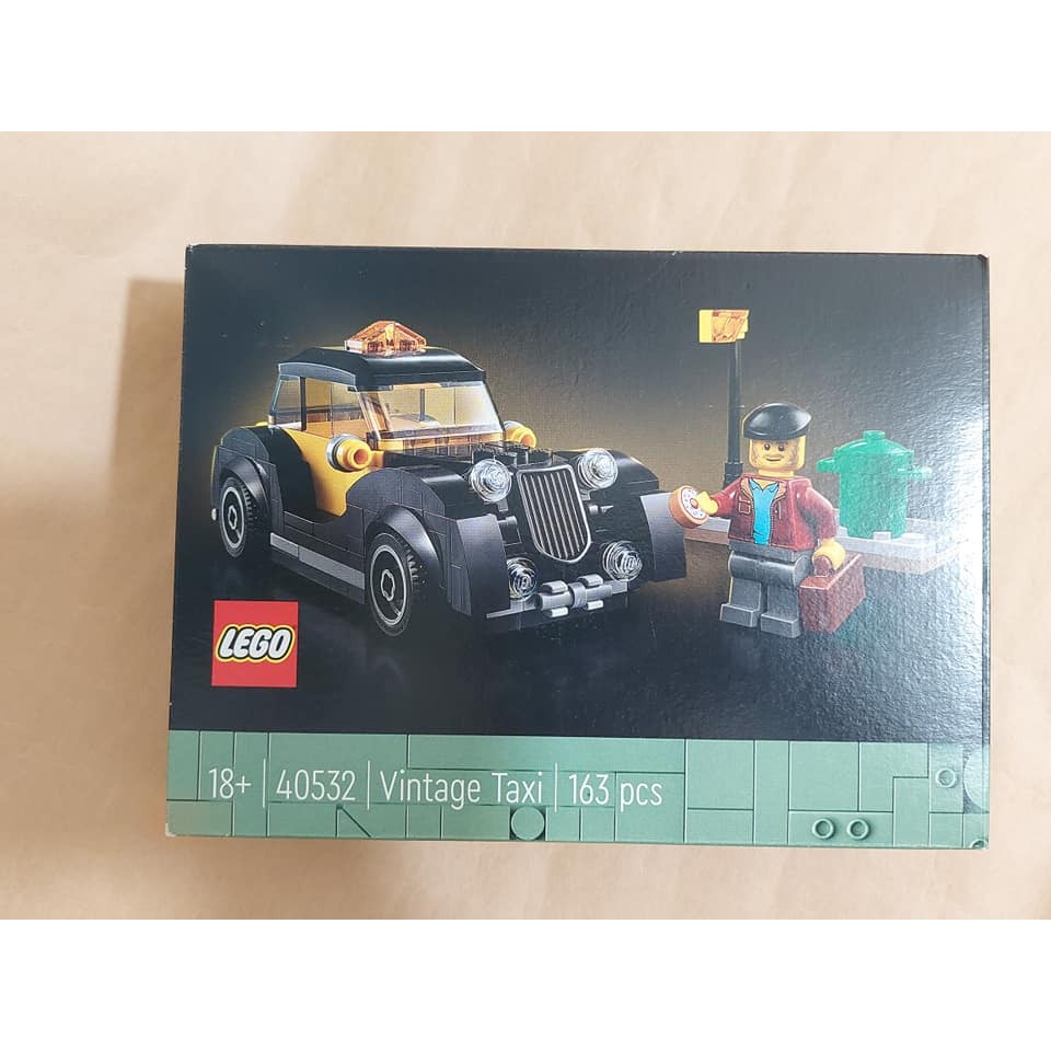 柚子樂高★LEGO 40532 復古計程車  Vintage Taxi 微盒損 全新未拆封-細節圖2