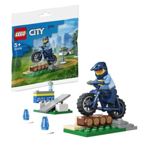 柚子樂高★LEGO 30638 越野單車訓練 警察 越野腳踏車 polybag CITY系列 全新未拆 袋裝樂高-細節圖2